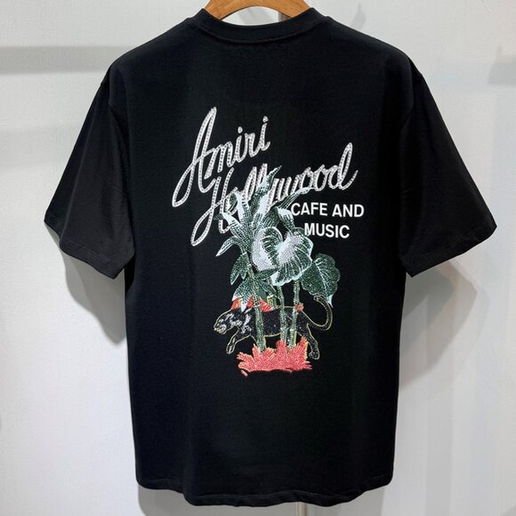 Amiri Men's Black Hollywood Graphic Tee - Picture 6 of 8